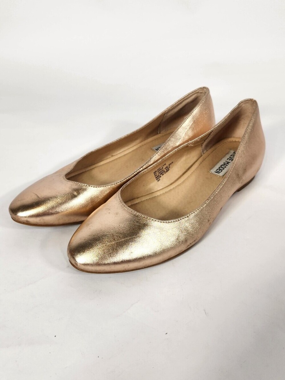 Steve Madden Metallic Gold Ballet Flats 7.5